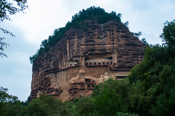 Maijishan grottoes in the Northern Wei Dynasty