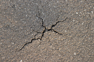 Riss im Asphalt (Straße)