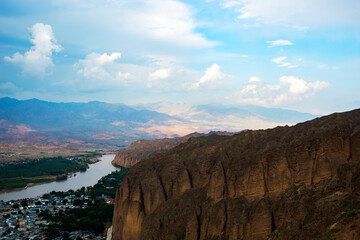 Yellow River scenery, Jingtai County, Gansu Province, China.