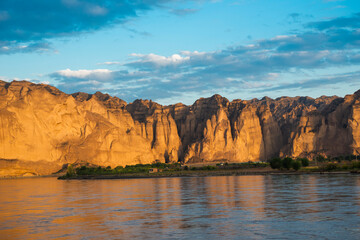 Yellow River scenery, Jingtai County, Gansu Province, China.