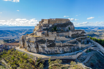 Castle of Morella, the province of Castellon, Spain., Maestrazgo in Valencia, Spain