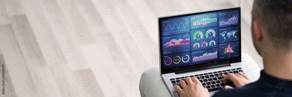 Poster Predictive Business KPI Data Technology Dashboard