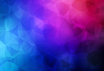 Obraz premium Dark Blue, Red vector polygonal pattern.