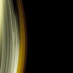rounded yellow and white light lines on a black background