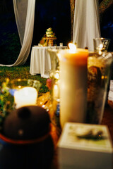 bright laid table