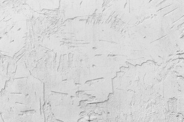 White plaster stucco wall background. White painted cement wall texture.