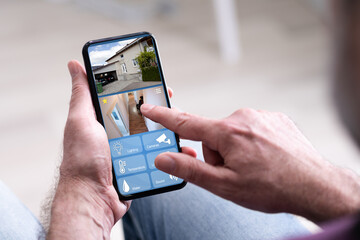 Smart Home CCTV Security On Mobile Phone