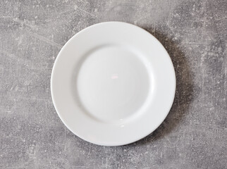 empty white plate