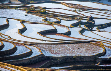 Rice terraces in Yuanyang County. Yunnan Province. China.