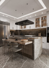modern kitchen interior