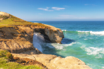 Tunnel Beach, Otago, New Zealand