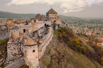 Hungary - Sümegi vár, Sümeg vára, The castle of Sumeg from drone view