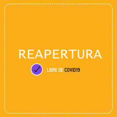 covid seguro vector amarillo