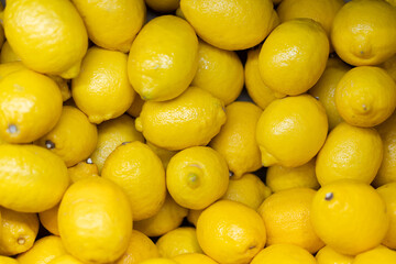 nice yellow lemons with bright color