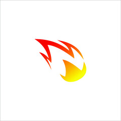 logo fire icon templet vector icon