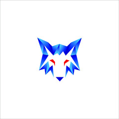 logo wolf icon templet animal templet