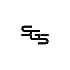 sgs letter original monogram logo design