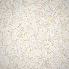 Obraz premium Floral abstract hand-drawn background.
