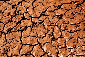 La terre ouvert cause de la sechres