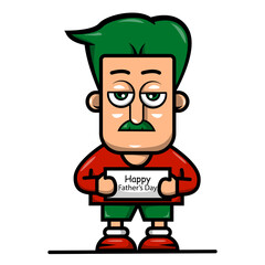 animation character of father's day
