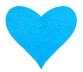 Heart with blue paper texture