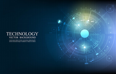 technology vector cogwheel display concept