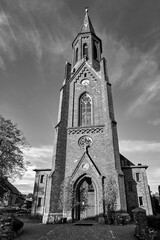 A historic, neo-Gothic Catholic church