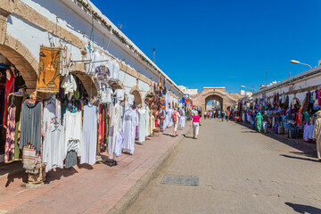 Obraz premium Essaouira, shop at Avenie Mohamed Zerktouni, Morocco