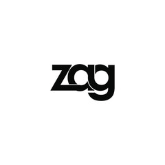 zag letter original monogram logo design