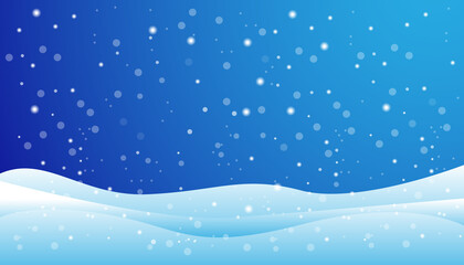 Happy New Year  ,background with Christmas snow