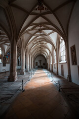 Fototapeta na wymiar interior of a church with light coming through windows on the side