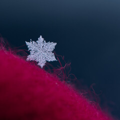 Background with a snowflake - 392543222