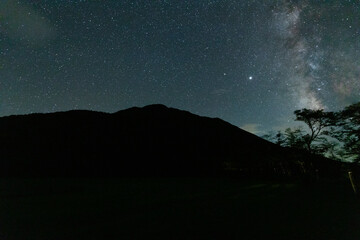 Mt. Sanbe at night