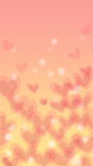 ハートの背景素材：バレンタイン