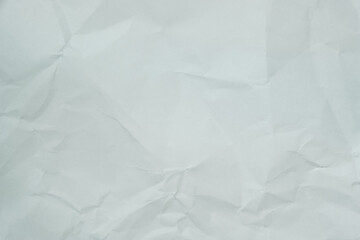 Texture of white recycle crumpled paper, copy space for text.