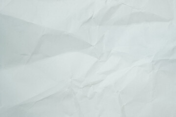 Texture of white recycle crumpled paper, copy space for text.