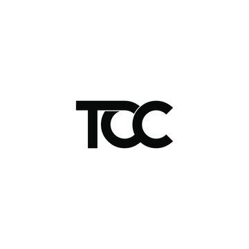 tcc letter original monogram logo design