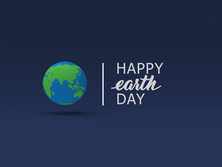 Earth day typography. 