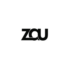 zau letter original monogram logo design