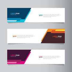 Modern banner template with abstract shape for your ads banner, header, footer, print and social media.
