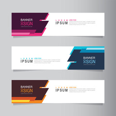Modern banner template with abstract shape for your ads banner, header, footer, print and social media.