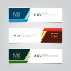 Modern banner template with abstract shape for your ads banner, header, footer, print and social media.