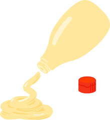 絞り出したマヨネーズ