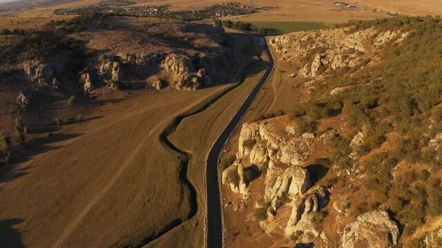 Aerial, Dobrogea Canyon, Romania