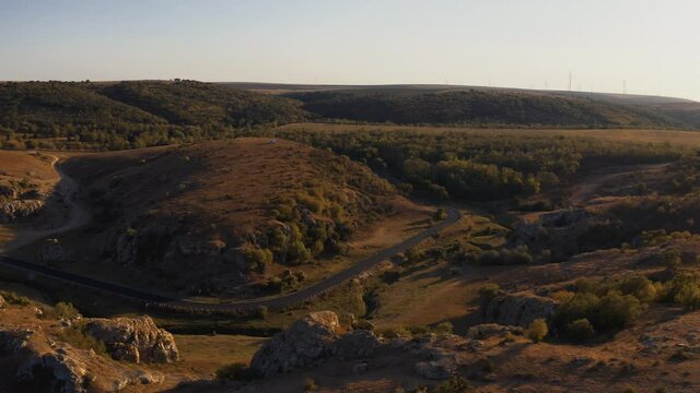 Aerial, Dobrogea Canyon, Romania