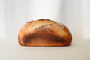 Homemade rye bread is good for health.