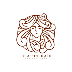 beauty logo template design 