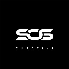 SOS Letter Initial Logo Design Template Vector Illustration	
