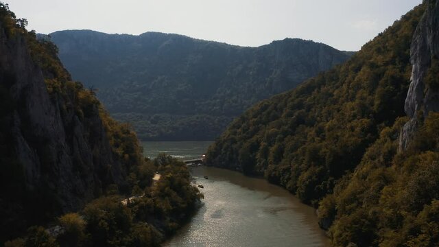 Aerial, The Colossal Head of Decebalus, King Of The Dacians, Romania