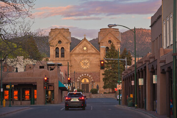 Fototapeta premium Cathedral Basilica of St. Francis of Assisi in Santa Fe, New Mexico